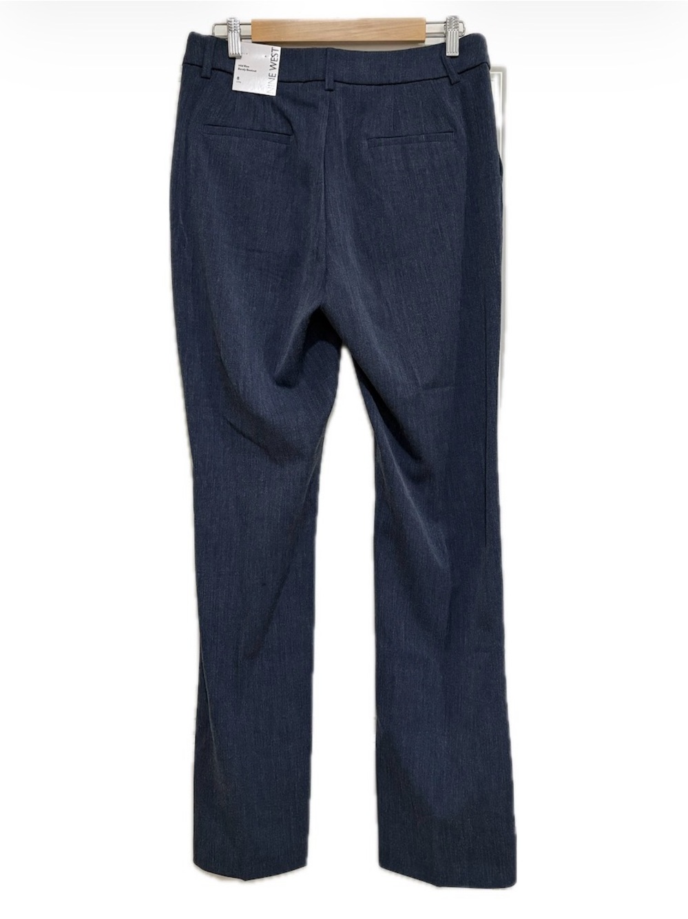Nine West Mid Rise Barely Bootcut Pants | Size 8 Long | Blue | NWT - Picture 2 of 5